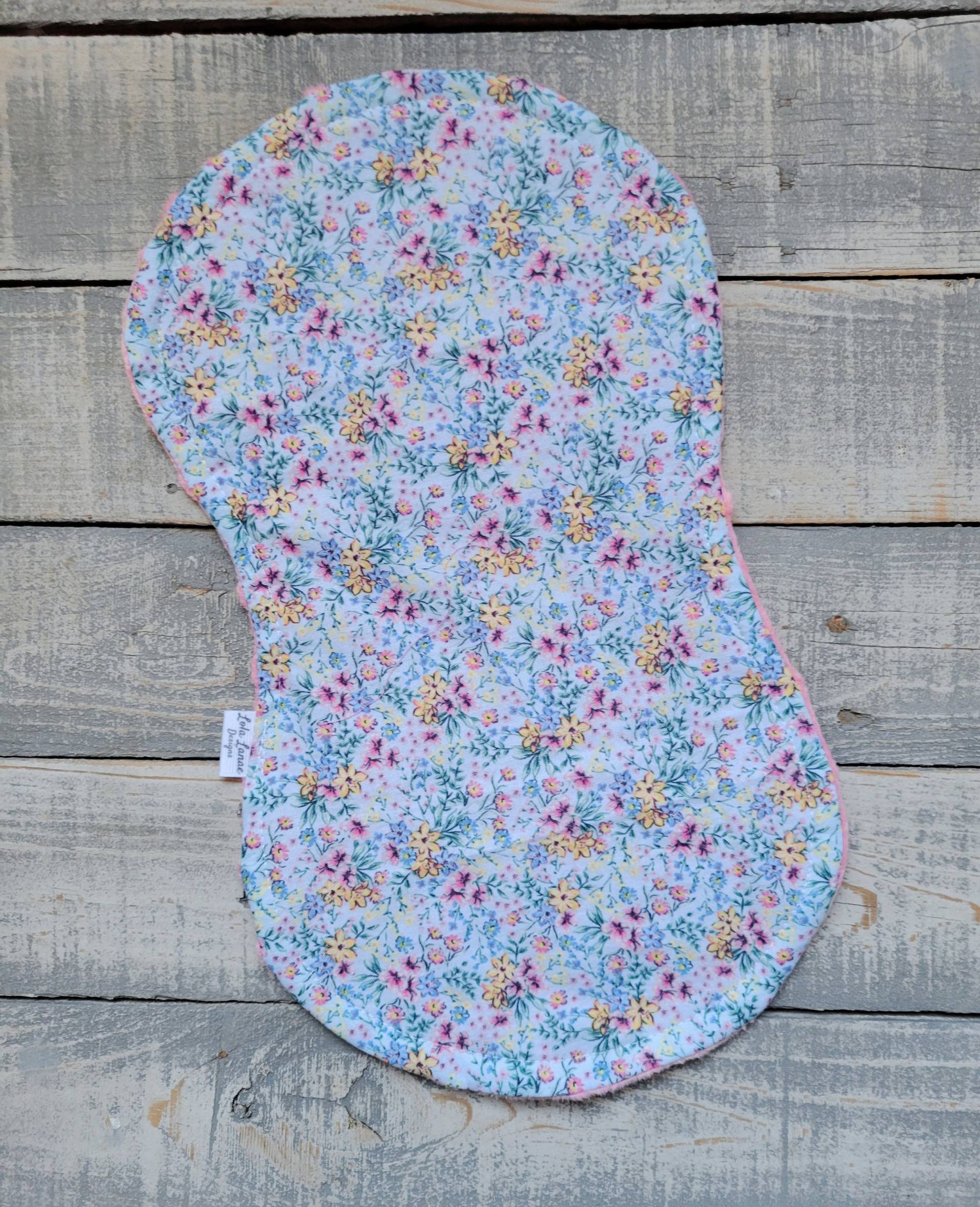 Blau Rosa Floral Baumwolle Und Minky Baby Tuch Weicher Burp Rag Native Western Boho Mädchen Shower Geschenk Southwest Cowgirl Blumen von LolaLanaeDesignsCo