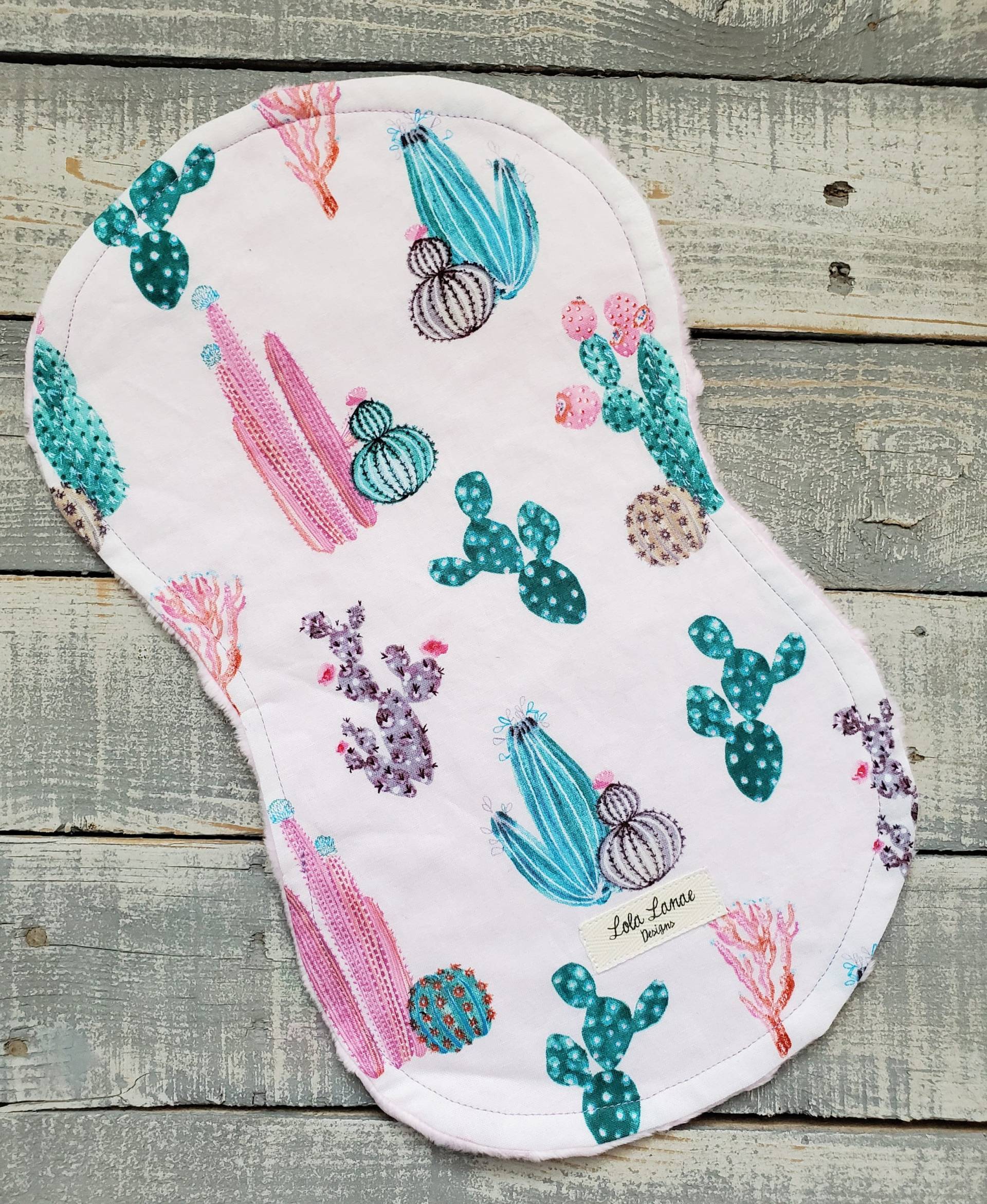 Kaktus Sukkulente Wüste Baumwolle Und Minky Baby Burp Tuch Weicher Rag Native Western Boho Junge Mädchen Shower Geschenk Südwesten Pflanze von LolaLanaeDesignsCo