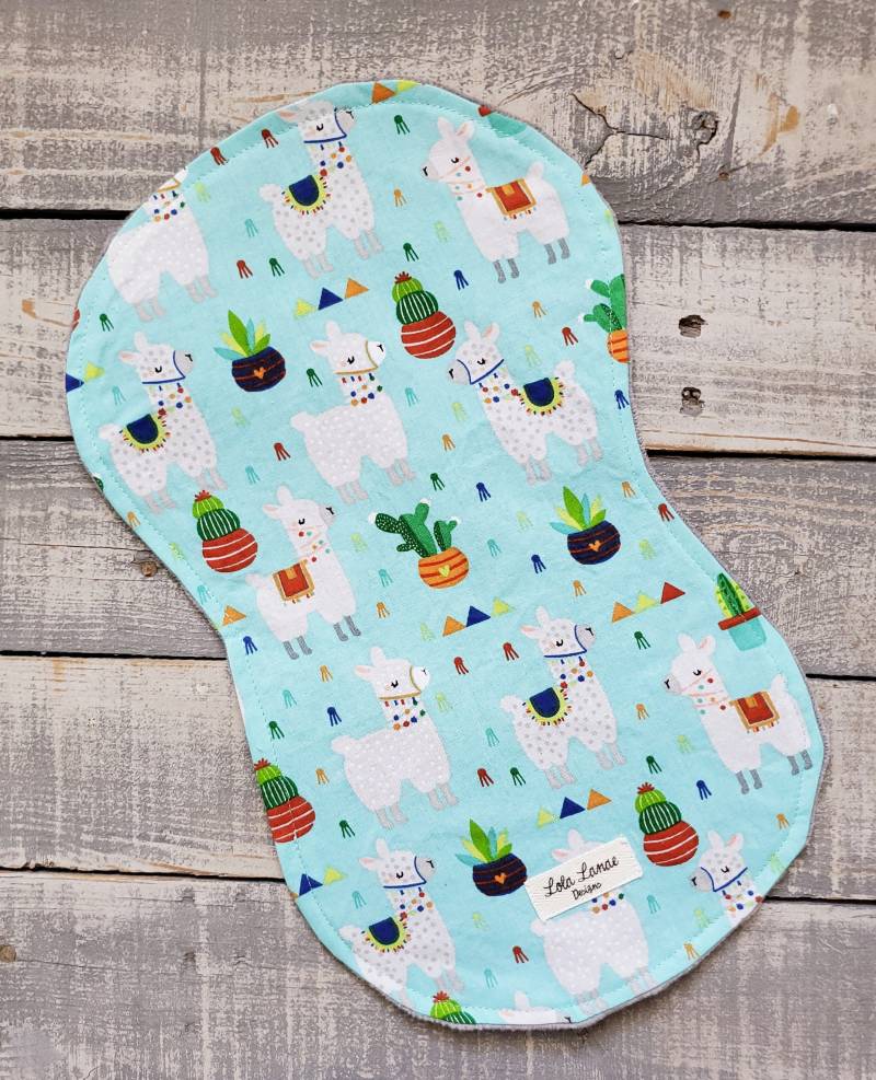 Lama Kaktus Saftig Baumwolle Und Minky Baby Burp Tuch Weiche Säugling Rag Westlichen Boho Junge Mädchen Baby-Dusche-Geschenk Südwesten von LolaLanaeDesignsCo