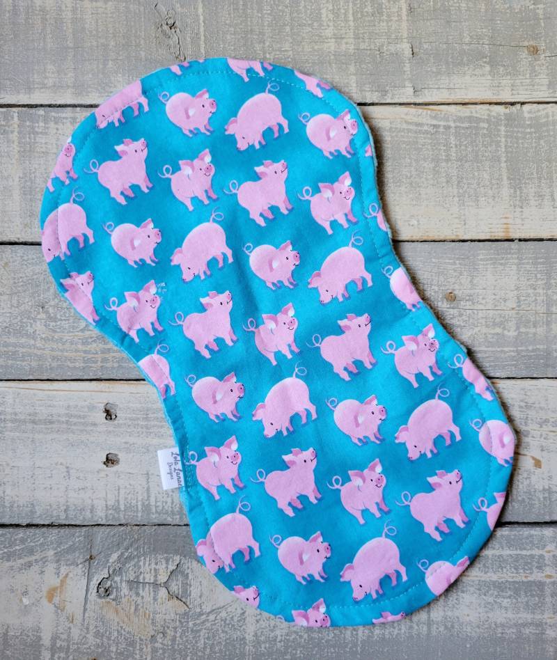 Rosa Blau Ferkel Baumwolle Und Minky Baby Spucktuch Weiches Säugling Tier Western Boho Jungen Mädchen Shower Geschenk Südwesten Schwein Farm von LolaLanaeDesignsCo