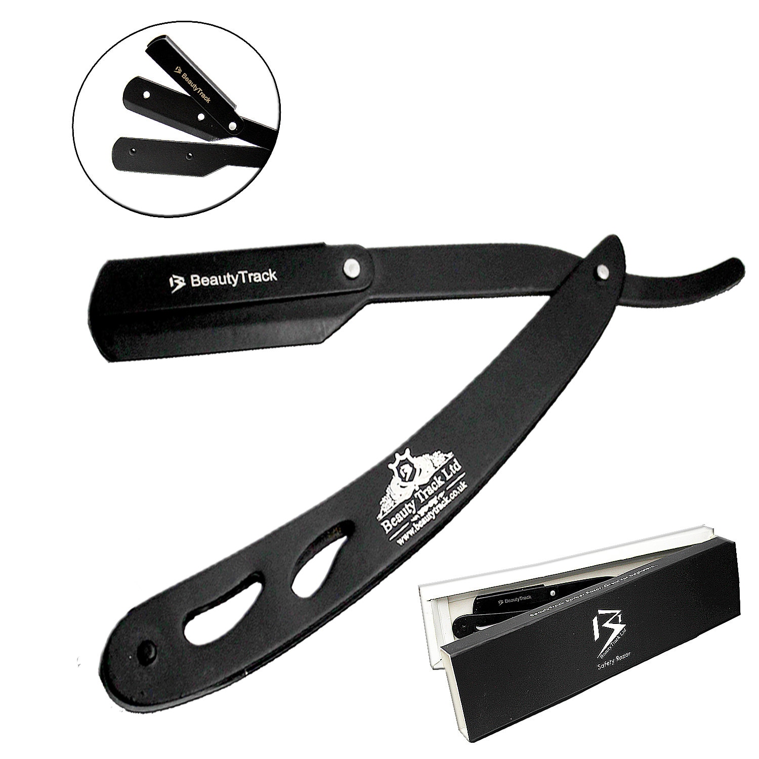 Barber Salon Straight Cut Throat Nassrasur Rasierer - 10 Klingen von Londonbeautyshop