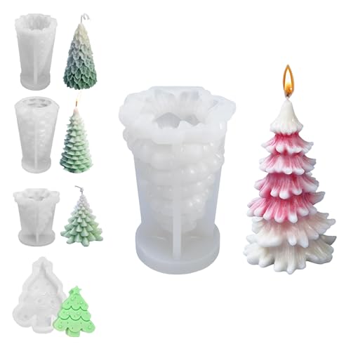 Silikonformen Gießformen Weihnachten 3D Silikonform Weihnachten Kerzen Silikonform Weihnachtsbaum Silikonform Baum Gießform Weihnachten Gießformen Silikon Weihnachten Silikonform Tannenbaum (LA1040L) von LongHoneySong