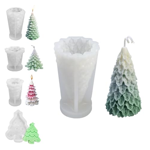 Silikonformen Gießformen Weihnachten 3D Silikonform Weihnachten Kerzen Silikonform Weihnachtsbaum Silikonform Baum Gießform Weihnachten Gießformen Silikon Weihnachten Silikonform Tannenbaum (LA1040I) von LongHoneySong