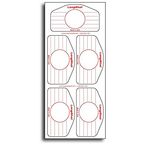 Longshot Golf Woods & Universal Bügeleisen Impact Label Pack – 250 Universal Eisen & 250 Standard Holz Etiketten von LongShot Golf