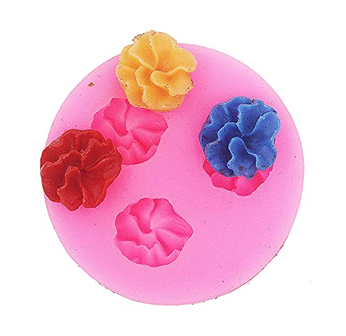 Mini Blumen Fondant Mold Silikon Zucker Harz Backformen Handwerk Formen DIY Kuchen Dekoration (X001) von Longcang Mold