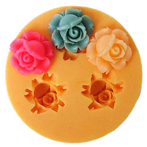 Mini Blumen Fondant Mold Silikon Zucker Harz Backformen Handwerk Formen DIY Kuchen Dekoration (X024) von Longcang Mold