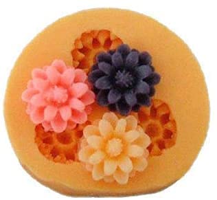 Mini Blumen Fondant Mold Silikon Zucker Harz Backformen Handwerk Formen DIY Kuchen Dekoration (X025) von Longcang Mold