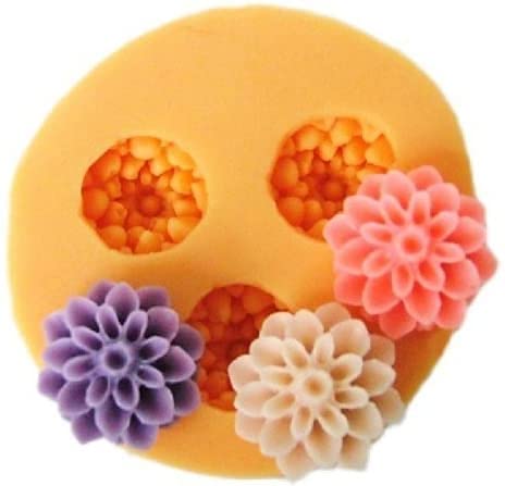 Mini Blumen Fondant Mold Silikon Zucker Harz Backformen Handwerk Formen DIY Kuchen Dekoration (X032) von Longcang Mold