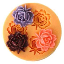 Mini Blumen Fondant Mold Silikon Zucker Harz Backformen Handwerk Formen DIY Kuchen Dekoration (X033) von Longcang Mold