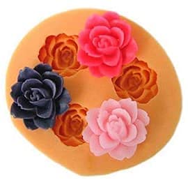 Mini Blumen Fondant Mold Silikon Zucker Harz Backformen Handwerk Formen DIY Kuchen Dekoration (X034) von Longcang Mold