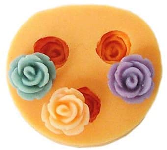 Mini Blumen Fondant Mold Silikon Zucker Harz Backformen Handwerk Formen DIY Kuchen Dekoration (X102) von Longcang Mold