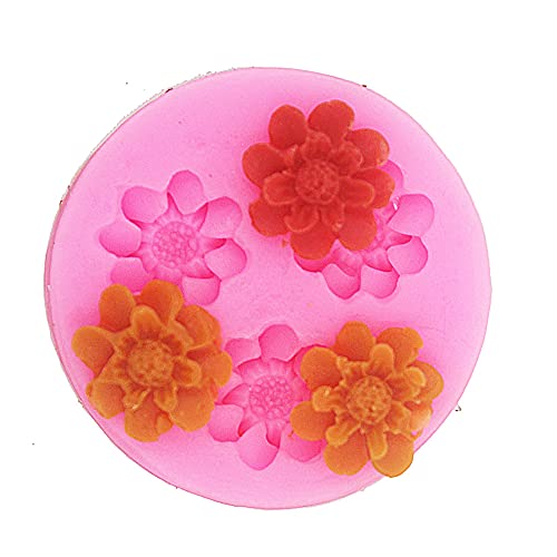 Mini Blumen Fondant Mold Silikon Zucker Harz Backformen Handwerk Formen DIY Kuchen Dekoration (X150) von Longcang Mold