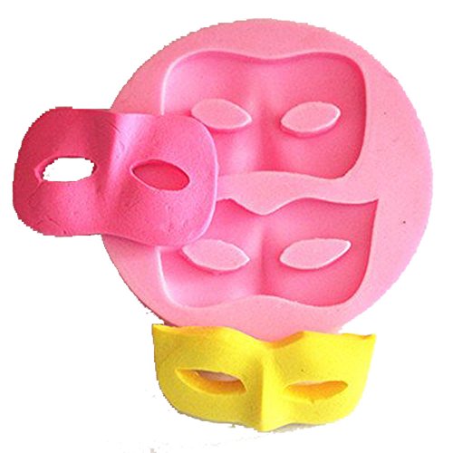 LC Blinder Mask X1009 Silikonform für Fondant, Kuchen, Schokolade, Backen, Zuckerwerk, Dekorationswerkzeuge von Longcang mold