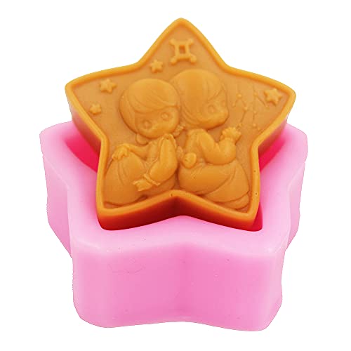 LC Gemini Silicone Moulds Handmade Soap Molds Silicone Soap Mould Soap DIY Mold For Baking, Cake, Chocolate von Longcang mold