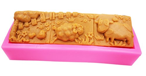 LC Sheep Silicone Moulds Handmade Soap Molds Silicone Soap Mould Soap DIY Mold For Baking, Cake, Chocolate von Longcang mold