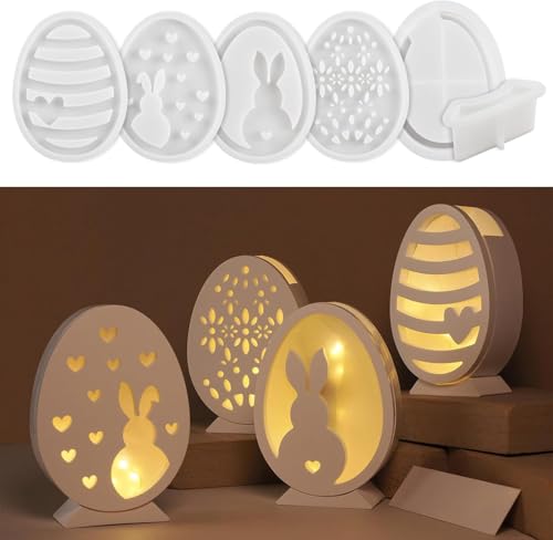 Silikonformen Gießformen Ostern,Moulds Casting Moulds Easter Bunny Epoxy Resin Mould Silikonformen Ostern Gießform Ostern Gießformen Silikon Ostern Hase für Osterdekoration von Longgaogao