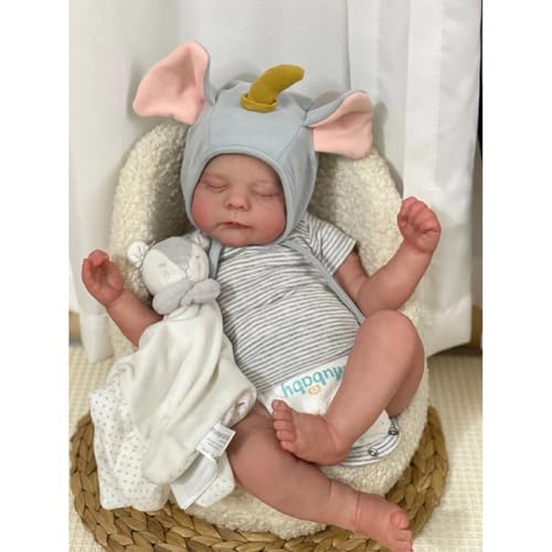 Lonian Reborn Puppen - 19 Zoll Soft Body Lifelike-Newborn Baby Puppen schlafen Puppen mit Kleidung und Spielzeug Zubehör für Kinder ab 3 Jahren (Erica) von Lonian