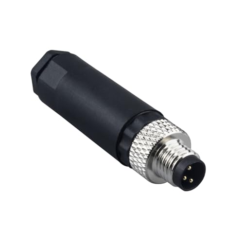 Lonlonty M8 3-Pin männlich Rundsteckverbinder Sensor 8mm Luftfahrt Stecker wasserdicht IP67 A-code Außenmontage Stecker Sensor von Lonlonty