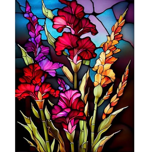 Lonmo Art Diamond Painting Erwachsene-Diamond Painting Blume,5D Diamant Malerei für Geschenk Home Wall Decor (12x16inch) von Lonmo Art