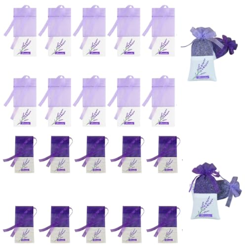 20 Stück leere Lavendelbeutel, leer, Lavendelbeutel, Lavendel, kleine Organzabeutel, Lavendelbeutel, Lavendelbeutel für Schränke, Gazebeutel, Lavendelbeutel, leere Beutel zum Befüllen 20 Stück leere Lavendelbeutel, leer, Lavendelbeutel, Lavendel, kleine Organzabeutel, Lavendelbeutel, Lavendelbeutel für Schränke, Gazebeutel, Lavendelbeutel, leere Beutel zum Befüllen von Lonnalee