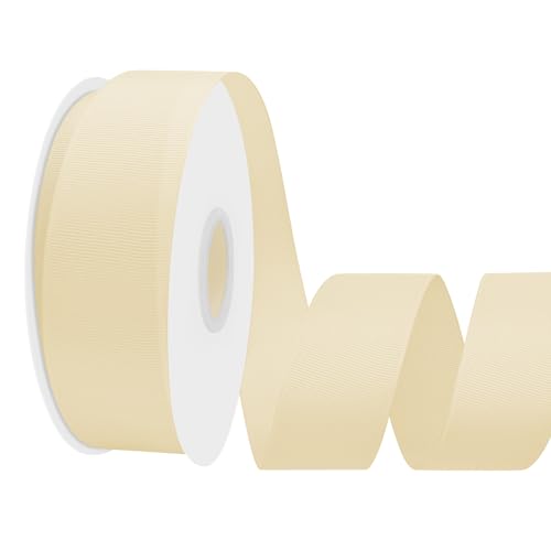 LoomJoyz Doppelseitiges Ripsband für Geschenkverpackungen, 38 mm x 45 m, ideal zum Nähen von Haarschleifen, Blumensträußen, Basteln, Hochzeiten, Blumenarrangements von LoomJoyz