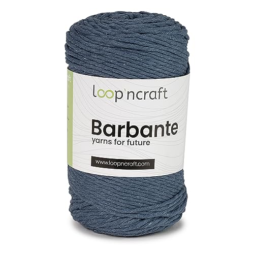 Loopncraft Makramee Garn Helllila, 2mm - 250m - 250g, Kettengarn, Barbante, Recycling Garn von LoopnCraft