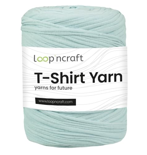 Loopncraft Textilgarn, Eisfarbe, 350g, T-Shirt Yarn, Recyling Garn von Loopncraft