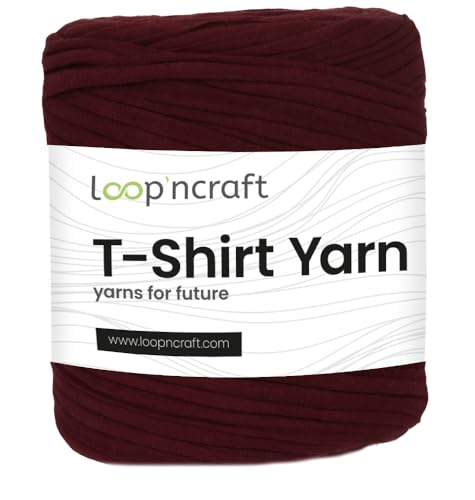 Textilgarn, Carmen Rot, Loopncraft, 750g, T-Shirt Yarn, Recyling Garn von Loopncraft