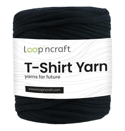 Textilgarn, Dunkel Marineblau, Loopncraft, 750g, T-Shirt Yarn, Recyling Garn von Loopncraft