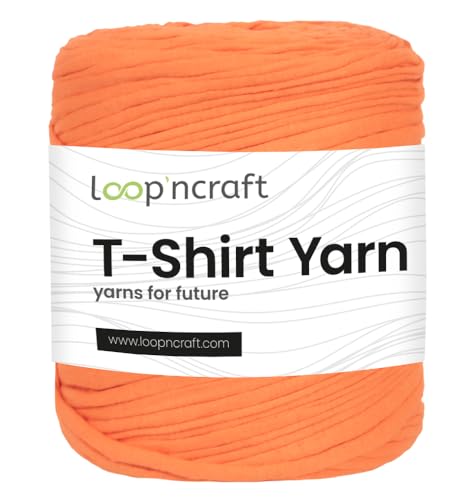 Textilgarn, Koralle, Loopncraft, 750g, T-Shirt Yarn, Recyling Garn von Loopncraft