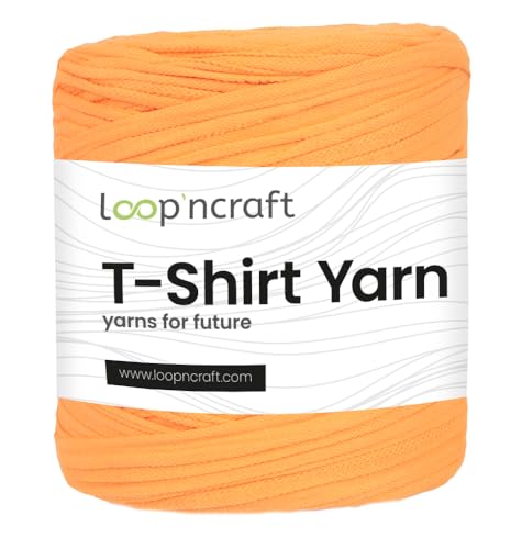 Textilgarn, Mandarin Pique, Loopncraft, 750g, T-Shirt Yarn, Recyling Garn von Loopncraft