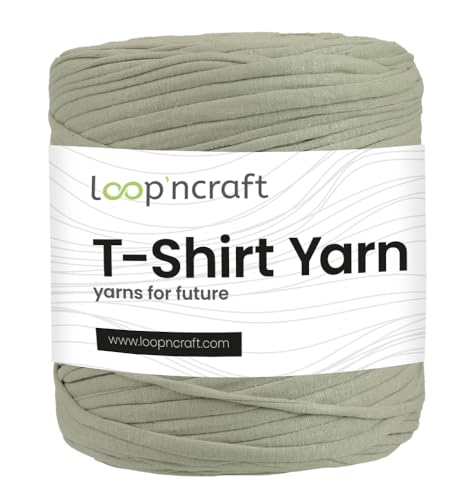 Textilgarn, Onyx Green, Loopncraft, 750g, T-Shirt Yarn, Recyling Garn von Loopncraft