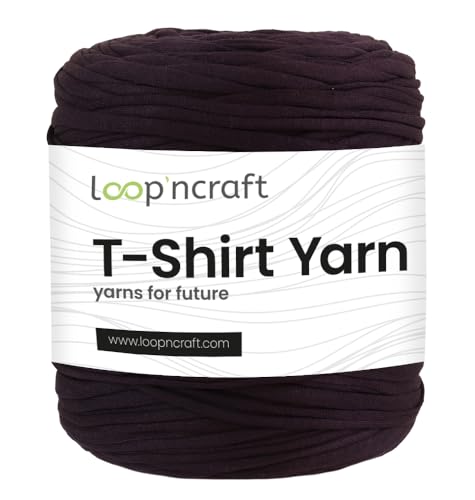 Textilgarn, Raven, Loopncraft, 750g, T-Shirt Yarn, Recyling Garn von Loopncraft