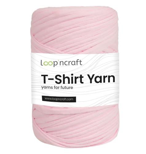 Textilgarn, Rosa, Loopncraft, 350g, T-Shirt Yarn, Recyling Garn von Loopncraft