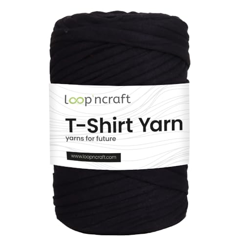 Textilgarn, Tiefe Pflaume, Loopncraft, 350g, T-Shirt Yarn, Recyling Garn von Loopncraft