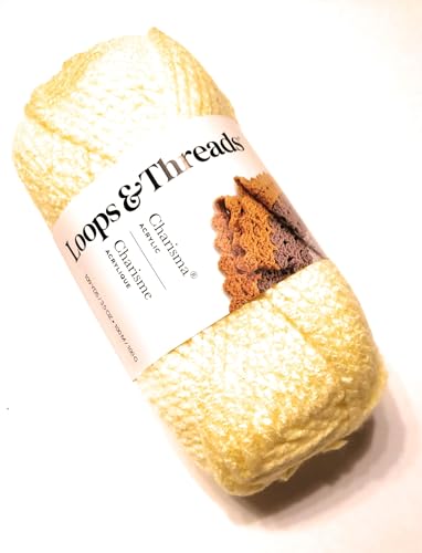 Loops & Threads Charisma-Garn, Bulky (5), 90 m, Hellgelbes Sorbet von Loops & Threads