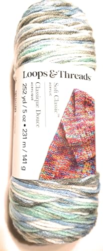 Weiches klassisches Garn von Loops & Threads – 250 Meter – Medium (4) – Blauer Vogel von Loops & Threads