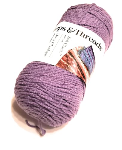 Weiches klassisches Garn von Loops & Threads – 300 m – Amethyst von Loops & Threads