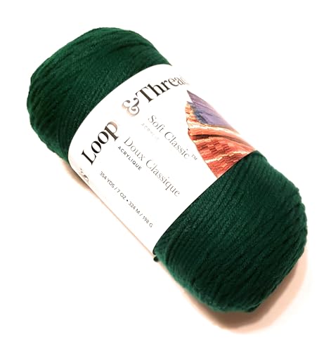 Weiches klassisches Garn von Loops & Threads – 300 m – Efeu von Loops & Threads