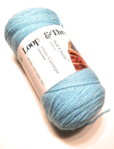 Weiches klassisches Garn von Loops & Threads – 300 m – Medium (4) – Aquamarin von Loops & Threads