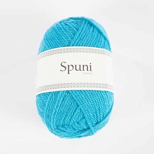 Lopi - Lopi Spuni 7240 Cyan Sea Superwaschen Merino Wolle Dauerhaft Weich Garn - 1x100g von Lopi