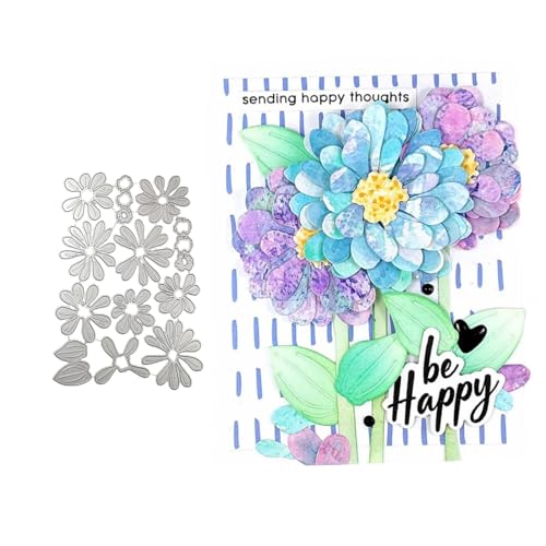 Blume Metall Stanzschablone, Stanzformen, Stanzbögen, Prägeschablonen, Cutting Die Set, Stanzschablonen für DIY Scrapbooking, Fotoalbum Dekorative Blume Metall Stanzschablone, Stanzformen, Stanzbögen, Prägeschablonen, Cutting Die Set, Stanzschablonen für DIY Scrapbooking, Fotoalbum Dekorative von Lotmouday