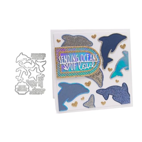 Delphin Seepferdchen Metall Stanzschablone, Stanzformen, Stanzbögen, Prägeschablonen, Cutting Die Set, Stanzschablonen für DIY Scrapbooking, Fotoalbum Dekorative Delphin Seepferdchen Metall Stanzschablone, Stanzformen, Stanzbögen, Prägeschablonen, Cutting Die Set, Stanzschablonen für DIY Scrapbooking, Fotoalbum Dekorative von Lotmouday