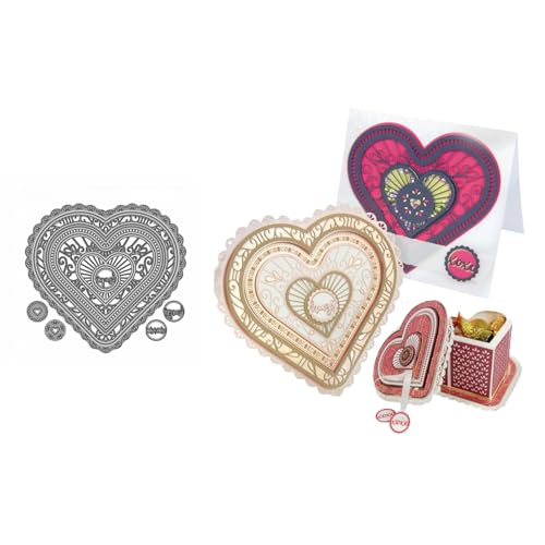 Herz Metall Stanzschablone, Stanzformen, Stanzbögen, Prägeschablonen, Cutting Die Set, Stanzschablonen für DIY Scrapbooking, Fotoalbum Dekorative Herz Metall Stanzschablone, Stanzformen, Stanzbögen, Prägeschablonen, Cutting Die Set, Stanzschablonen für DIY Scrapbooking, Fotoalbum Dekorative von Lotmouday