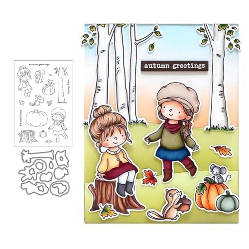Kürbis-Mädchen Stempel und Stanzen Set, Stempel Stanzformen Sets Scrapbooking Prägeschablone Für DIY Scrapbooking Kunsthandwerk Kürbis-Mädchen Stempel und Stanzen Set, Stempel Stanzformen Sets Scrapbooking Prägeschablone Für DIY Scrapbooking Kunsthandwerk von Lotmouday