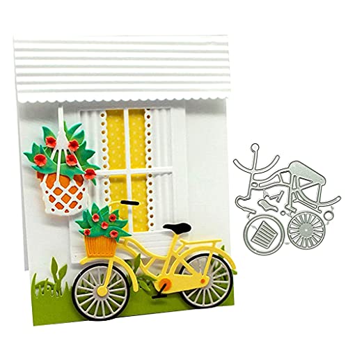 Fahrrad Metall Stanzformen, Stanzformen für Kartenherstellung, Prägeschablonen für Scrapbooking, DIY Album Papier Karten Dekoration von Lottoyday