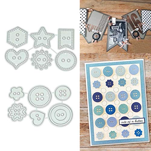 Metall-Stanzformen in Knopfform, Stanzformen für Kartenherstellung, Prägeschablonen für Scrapbooking, DIY Alben, Papierkarten, Kunsthandwerk, Dekoration von Lottoyday