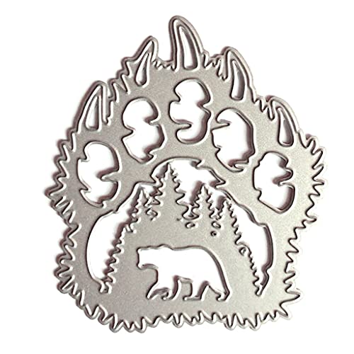 Metall-Stanzformen mit Bärentatzen-Motiv, für Kartenherstellung, Prägeschablonen für Scrapbooking, DIY-Album, Papierkarten, Dekoration Metall-Stanzformen mit Bärentatzen-Motiv, für Kartenherstellung, Prägeschablonen für Scrapbooking, DIY-Album, Papierkarten, Dekoration von Lottoyday