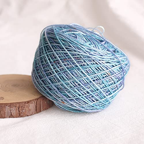 Lotus Yarns Silk 8 weiches, glänzendes Spitzengewicht, kühl und hautfreundlich mit seinem atmungsaktiven handbemalten Garn, perfekt für Sommerstricken und Häkeln 100 g (05) von Lotus Yarns