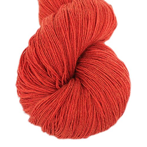 Lotus Yarns Swan Lake Lace Weight 50% Cashmere 40% Fine Wool 10% Angora Blended Hand Knitting Garne for Comfortable Baby and Adult Clothing for Fashion Garment Baby Clothe (08-Rust) von Lotus Yarns